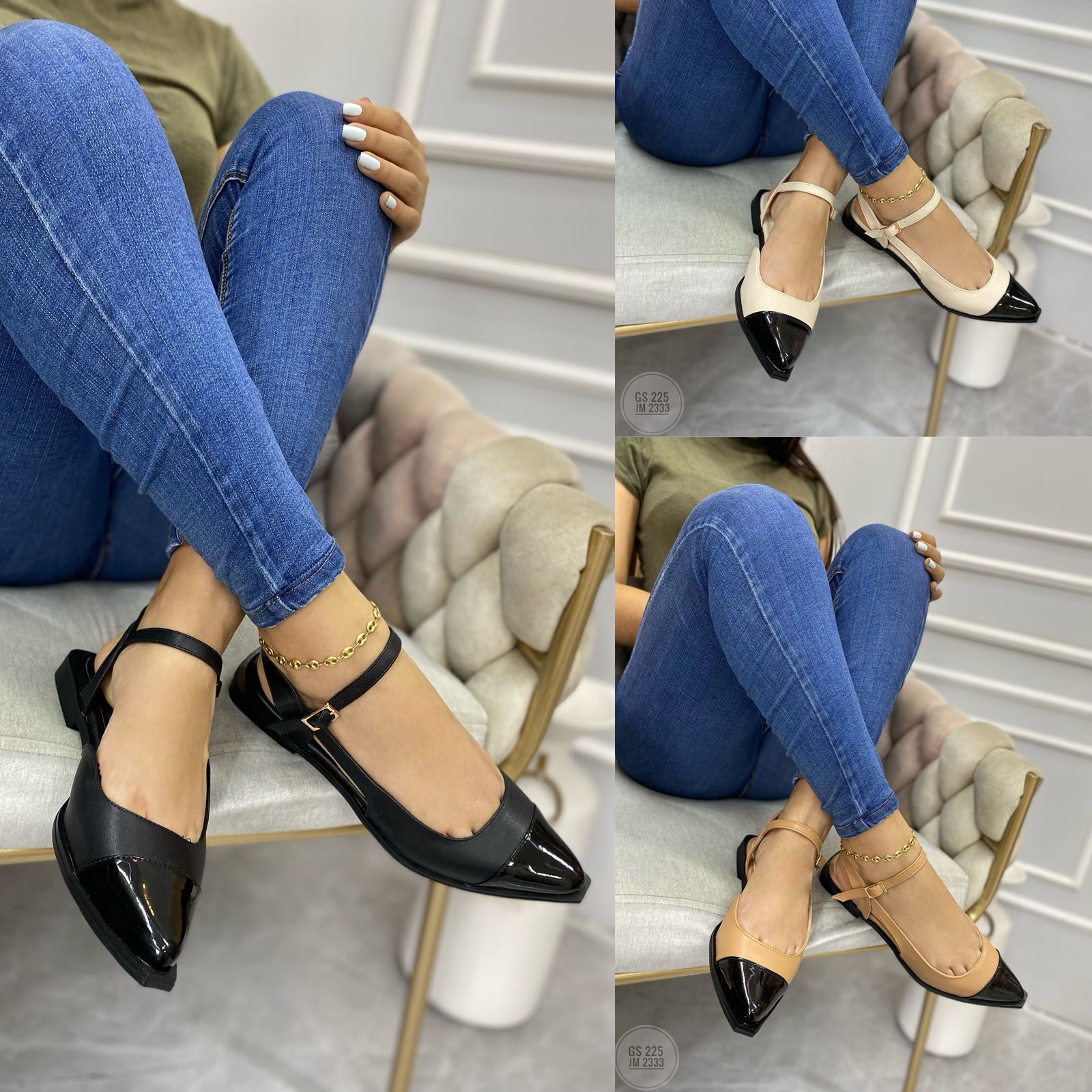 FLAT MARIANA NEGRO X CHAROL