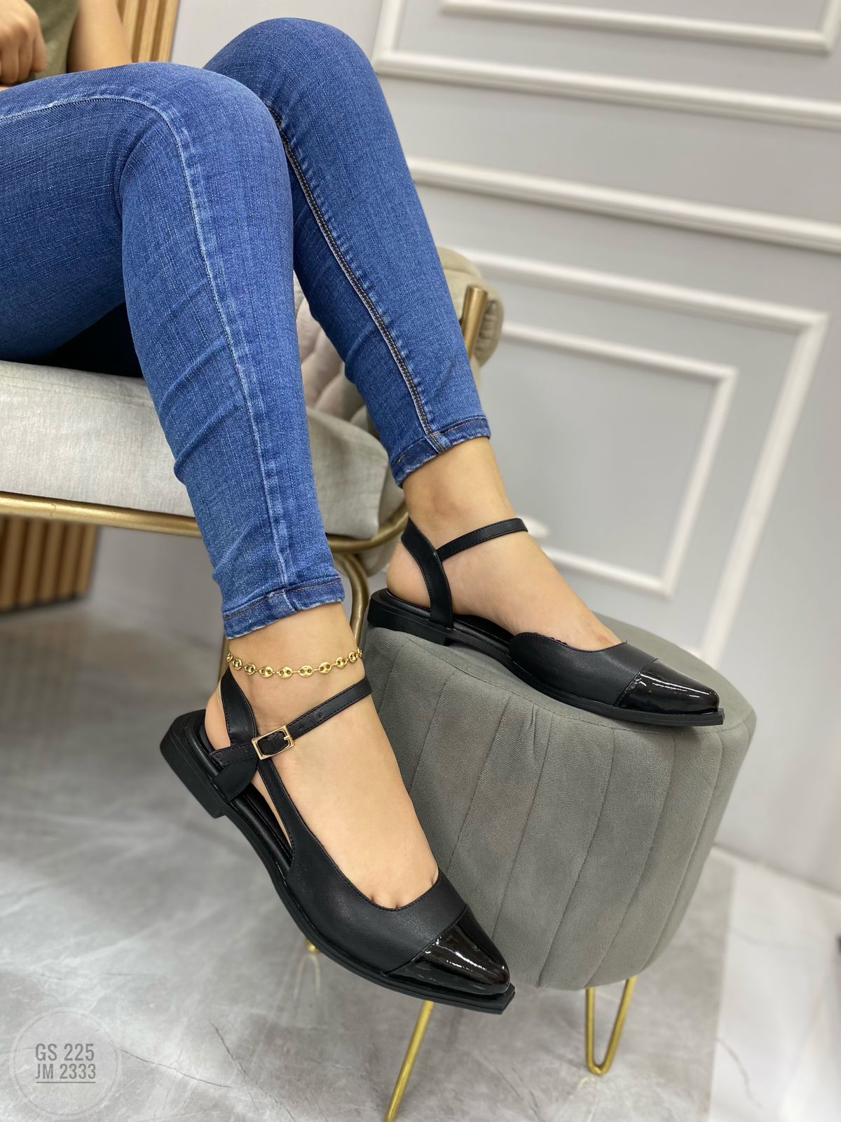 FLAT MARIANA NEGRO X CHAROL